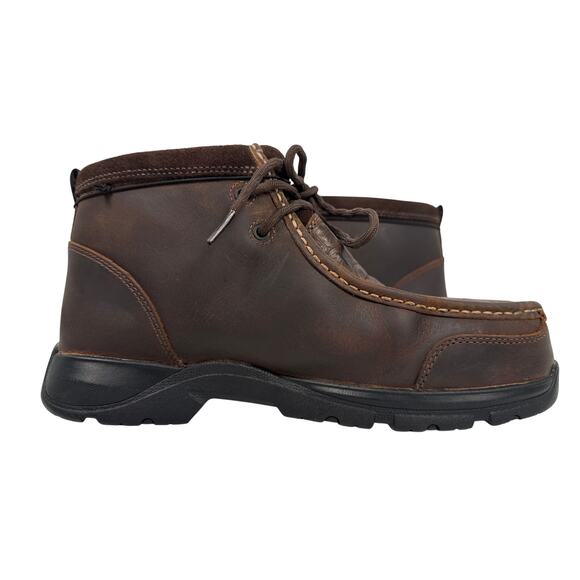 Ariat Chukka Work Boot Comp Toe 7.5 D Brown Leather Croco‎ Pattern main image 5
